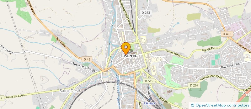 localisation de l'entreprise LES AMIS DE LA CATHEDRALE SAINT PIERRE DE LISIEUX à LISIEUX