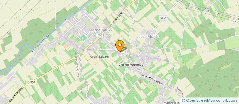localisation de l'entreprise LES AMIS DE LA CAVE DE MAREAU à MAREAU-AUX-PRES