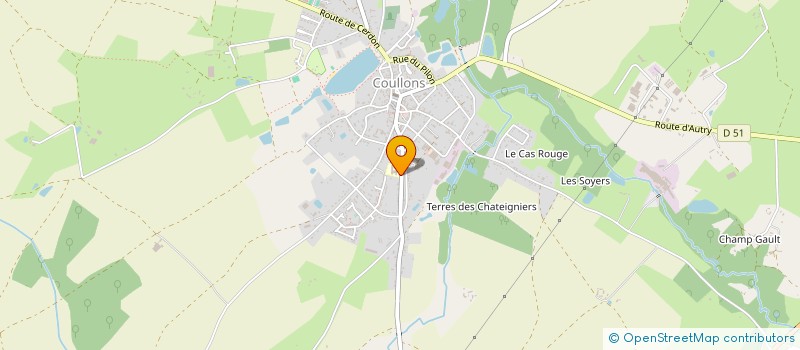 localisation de l'entreprise LES AMIS DE LA CHANTERELLE  COULLONS