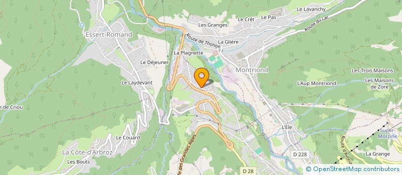 localisation de l'entreprise LES AMIS DE LA CHAPELLE à MORZINE