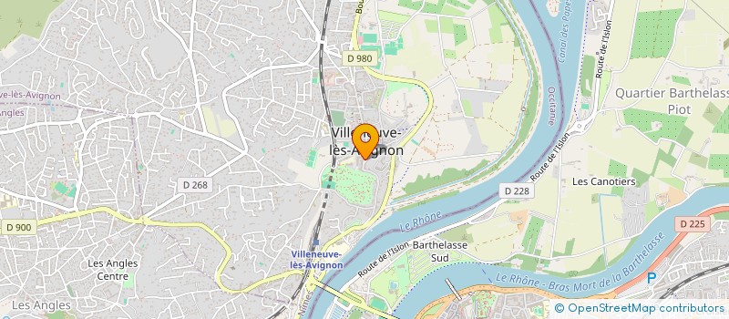 localisation de l'entreprise LES AMIS DE LA CHAPELLE BAROQUE DES PENITENTS GRIS DE VILLENENEUVE LES AVIGNON  VILLENEUVE-LES-AVIGNON