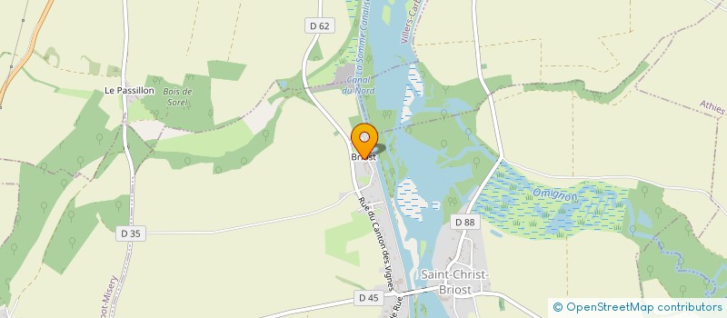 localisation de l'entreprise LES AMIS DE LA CHAPELLE DE BRIOST  SAINT-CHRIST-BRIOST