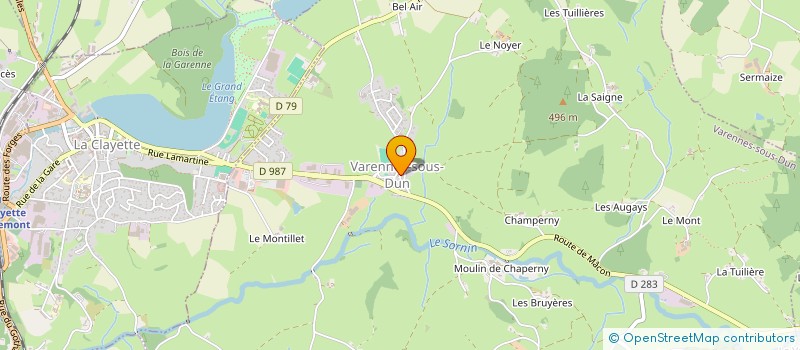 localisation de l'entreprise LES AMIS DE LA CHAPELLE DE LA CROIX BOUTHIER à VARENNES-SOUS-DUN