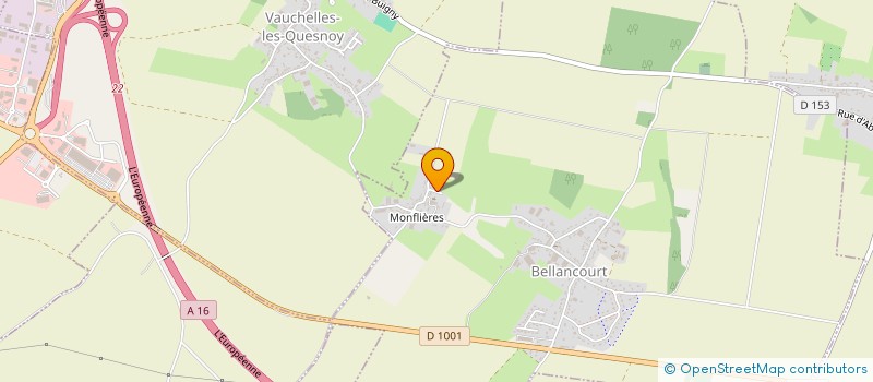 localisation de l'entreprise LES AMIS DE LA CHAPELLE DE NOTRE DAME DE MONFLIERES à BELLANCOURT