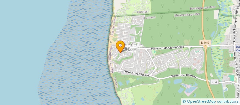 localisation de l'entreprise LES AMIS DE LA CHAPELLE DE SAINTE CECILE  CAMIERS