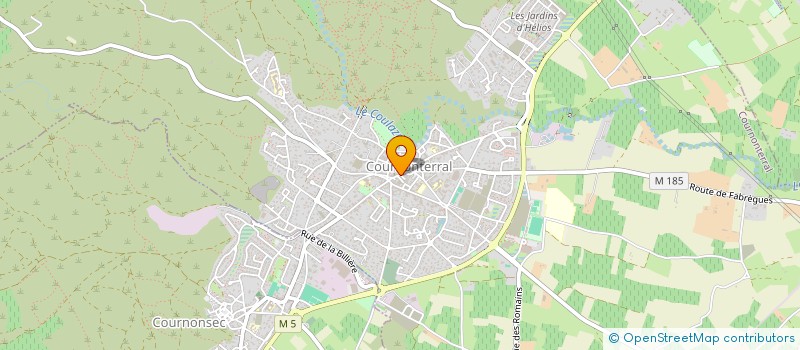 localisation de l'entreprise LES AMIS DE LA CHAPELLE DES PENITENTS à COURNONTERRAL