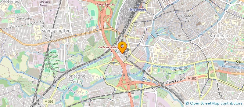localisation de l'entreprise LES AMIS DE LA CHAPELLE RHENANE à STRASBOURG