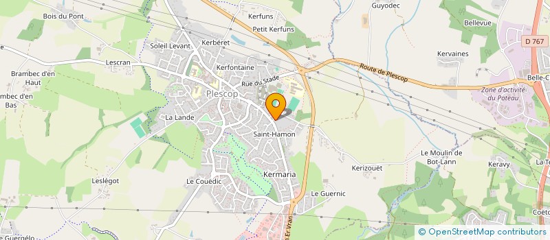 localisation de l'entreprise LES AMIS DE LA CHAPELLE SAINT HAMON  PLESCOP