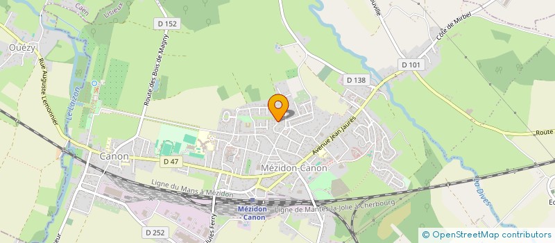 localisation de l'entreprise LES AMIS DE LA CHAPELLE SAINT MACLOU  MEZIDON VALLEE D'AUGE