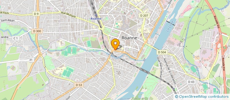localisation de l'entreprise LES AMIS DE LA CHAPELLE SAINT MICHEL DES LYCEES DE ROANNE  ROANNE