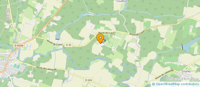 localisation de l'entreprise LES AMIS DE LA CHAPELLE SAINTE-QUITTERIE D'ARGELOUSE  SAINT-JUSTIN