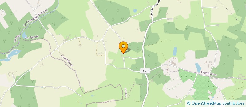 localisation de l'entreprise LES AMIS DE LA CHAPELLE ST HUBERT  CROSMIERES