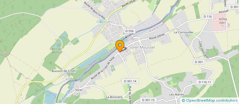 localisation de l'entreprise LES AMIS DE LA CHAPELLE ST ROCH DE SOREL MOUSSEL à SOREL-MOUSSEL