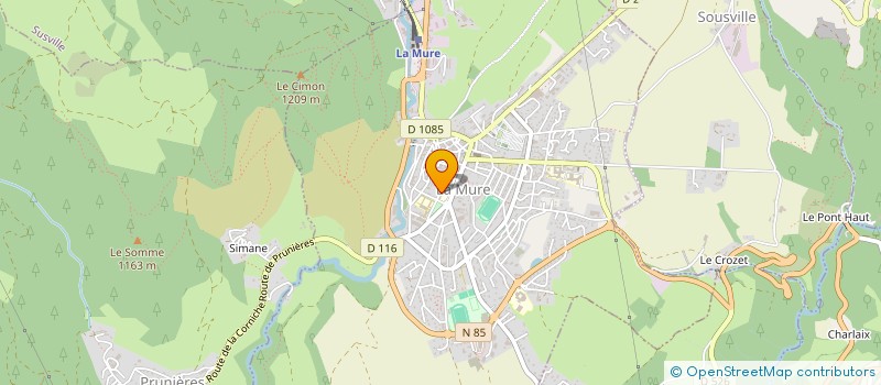 localisation de l'entreprise LES AMIS DE LA CHORALE  LA MURE