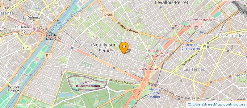 localisation de l'entreprise LES AMIS DE LA CHORALE SAINT-PIERRE DE NEUILLY à NEUILLY-SUR-SEINE