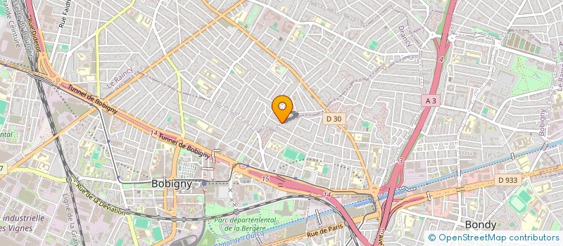 localisation de l'entreprise LES AMIS DE LA CITOYENNETE ET DU PROGRES DE BOBIGNY  BOBIGNY