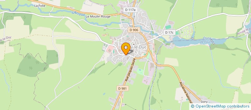 localisation de l'entreprise LES AMIS DE LA CLAUDIO CHIAPPUCCI  ARNAY-LE-DUC