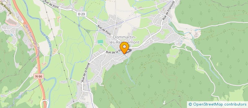 localisation de l'entreprise LES AMIS DE LA CLE DE SOL  DOMMARTIN-LES-REMIREMONT