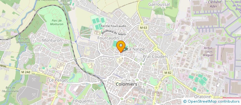 localisation de l'entreprise LES AMIS DE LA COLOMBE à COLOMIERS