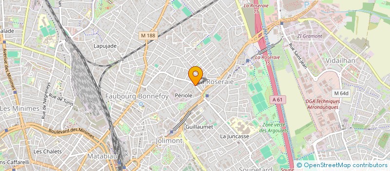 localisation de l'entreprise LES AMIS DE LA COMEDIE DE LA ROSERAIE  TOULOUSE