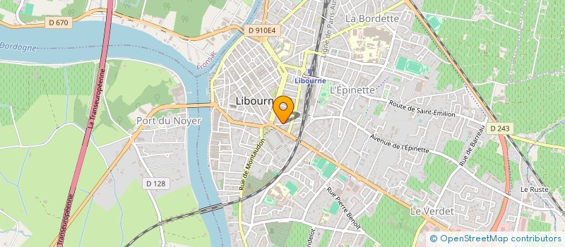 localisation de l'entreprise LES AMIS DE LA COMEDIE DE LIBOURNE à LIBOURNE