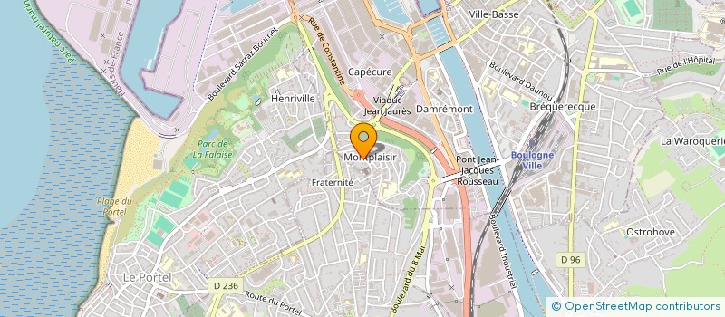 localisation de l'entreprise LES AMIS DE LA COMMUNAUTE DE QUARTIER à BOULOGNE-SUR-MER