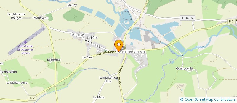 localisation de l'entreprise LES AMIS DE LA COMMUNE DE FONTAINE SIMON à FONTAINE-SIMON