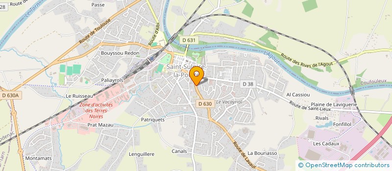 localisation de l'entreprise LES AMIS DE LA COMPAGNIE DU QUATRE à SAINT-SULPICE-LA-POINTE