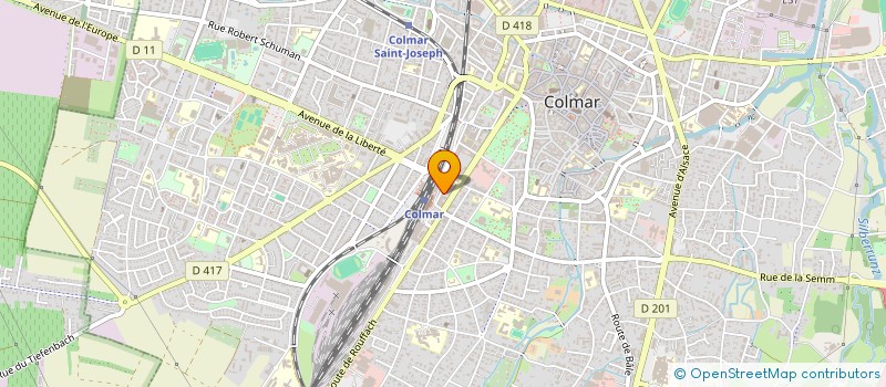 localisation de l'entreprise LES AMIS DE LA CONFEDERATION PAYSANNE D'ALSACE  COLMAR