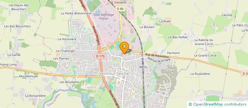 localisation de l'entreprise LES AMIS DE LA CONSTRUCTION  VERN-SUR-SEICHE