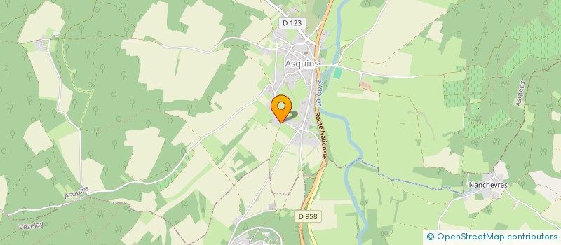 localisation de l'entreprise LES AMIS DE LA CORDELLE DE VEZELAY à VEZELAY