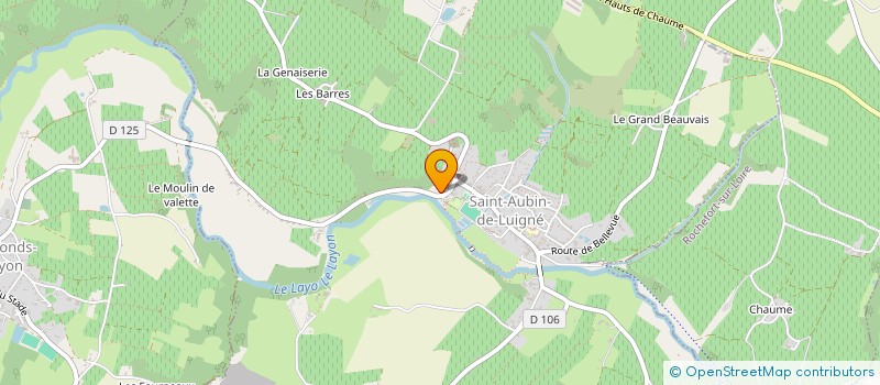 localisation de l'entreprise LES AMIS DE LA CORNICHE ANGEVINE  VAL-DU-LAYON