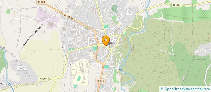 localisation de l'entreprise LES AMIS DE LA COUPOLE  UZES