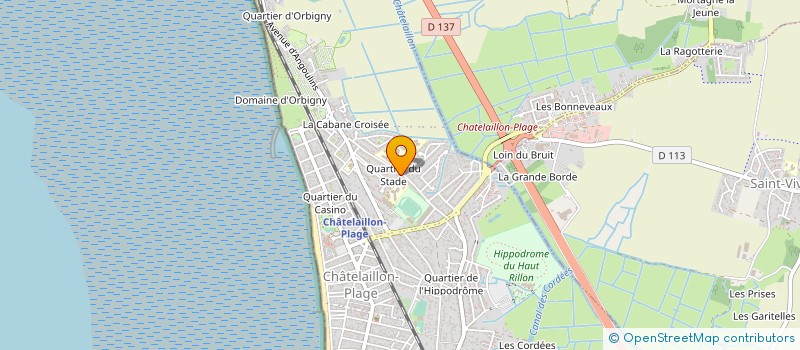 localisation de l'entreprise LES AMIS DE LA CREVETTE à CHATELAILLON-PLAGE