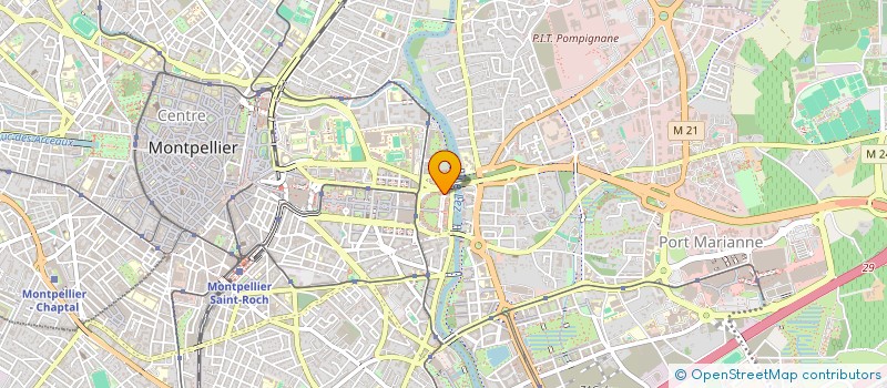 localisation de l'entreprise LES AMIS DE LA CROATIE à MONTPELLIER