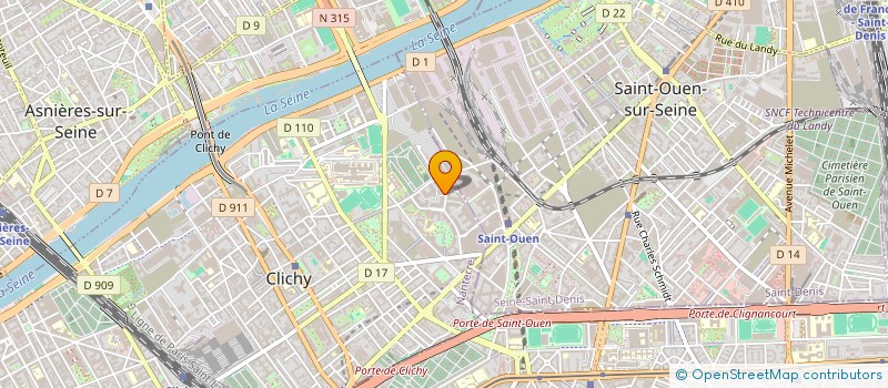 localisation de l'entreprise LES AMIS DE LA CROISSANTERIE à CLICHY