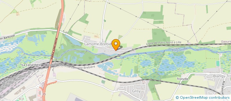 localisation de l'entreprise LES AMIS DE LA CROIX DE L'INDICT à LAMOTTE-BREBIERE