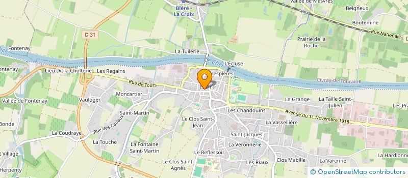 localisation de l'entreprise LES AMIS DE LA CROIX-EN-TOURAINE, BLERE ET SES ENVIRONS à BLERE