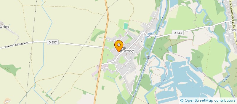 localisation de l'entreprise LES AMIS DE LA CROIX GLORIEUSE DE DOZULE  TRAVECY