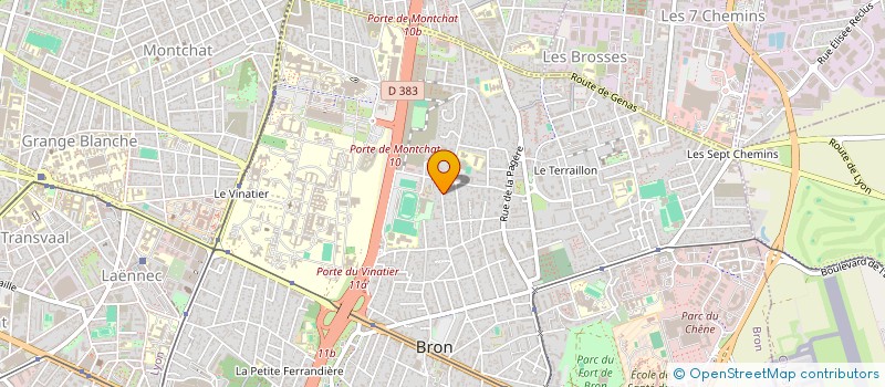 localisation de l'entreprise LES AMIS DE LA CUGNETTE à BRON