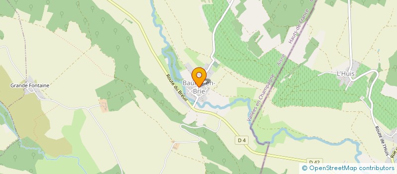 localisation de l'entreprise LES AMIS DE LA CULTURE EUROPEENNE  VALLEES EN CHAMPAGNE