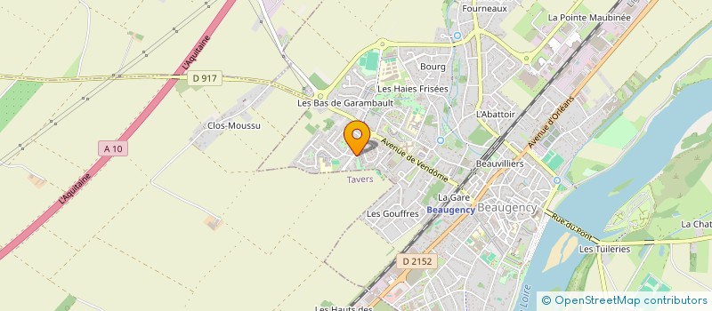 localisation de l'entreprise LES AMIS DE LA DANSE DE L ORLEANAIS à BEAUGENCY