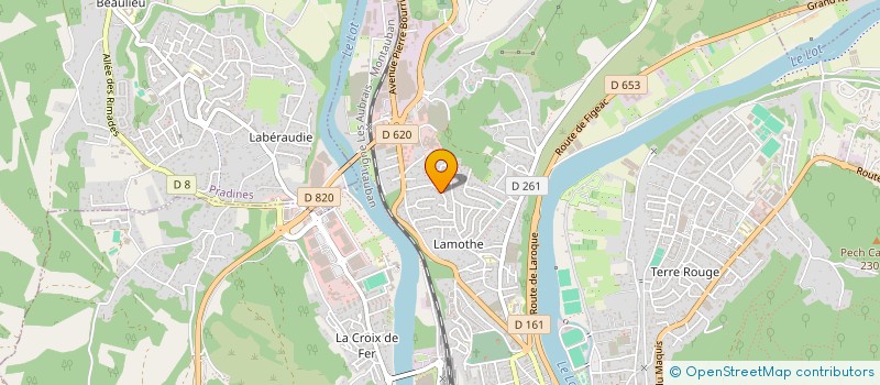 localisation de l'entreprise LES AMIS DE LA DANSE MUSETTE ET VARIETES  CAHORS