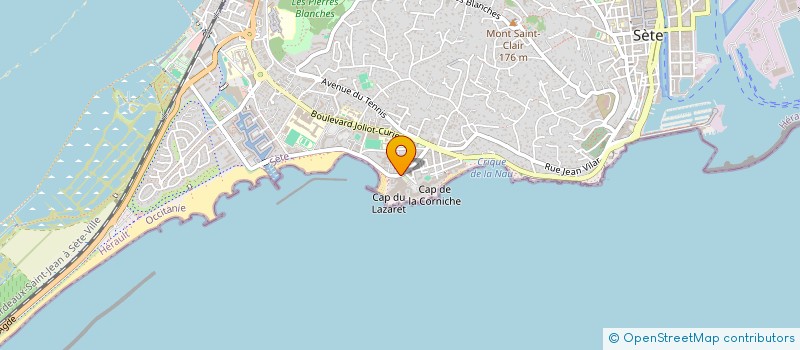 localisation de l'entreprise LES AMIS DE LA DECANALE SAINT LOUIS  SETE