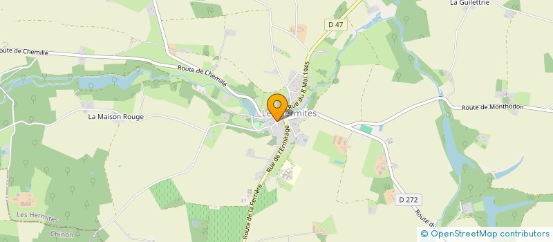 localisation de l'entreprise LES AMIS DE LA DEMEE  LES HERMITES