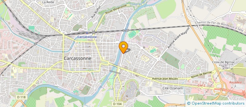 localisation de l'entreprise LES AMIS DE LA FABRIQUE DU SUD à CARCASSONNE