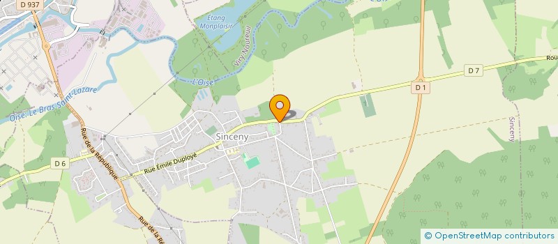localisation de l'entreprise LES AMIS DE LA FAIENCE DE SINCENY  SINCENY