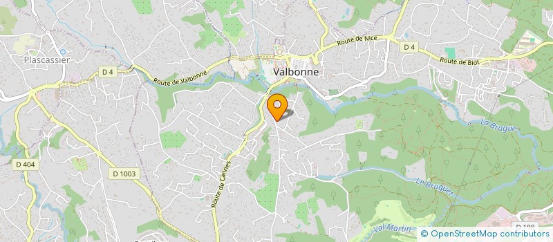 localisation de l'entreprise LES AMIS DE LA FAUNE à VALBONNE
