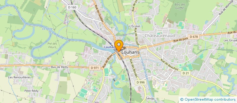 localisation de l'entreprise LES AMIS DE LA FETE DE LA ROSE A FRANGY à LOUHANS