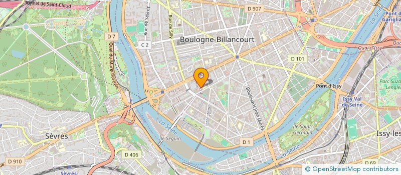 localisation de l'entreprise LES AMIS DE LA FFVE à BOULOGNE-BILLANCOURT
